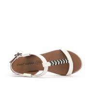 Sandales Blanches Femme Chattawak SARA vue 4