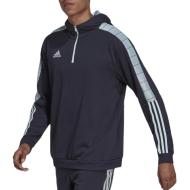 Sweat Marine/Turquoise Homme Adidas Tiro pas cher