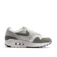 Baskets Blanches/Kaki Femme Nike Air Max 1 vue 2