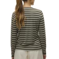 T-Shirt Blanc/Kaki Femme Vero Moda Clara vue 2