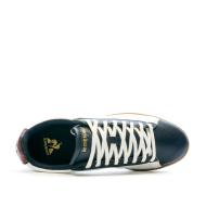 Baskets Blanc/Marine/Marron Homme Le Coq Sportif Court set Optical vue 4