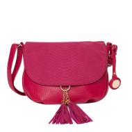 Sac bandoulière Fuchsia Femme Manoukian Amy pas cher