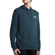 Sweat à Capuche Bleu Canard Puma Smlogo pas cher