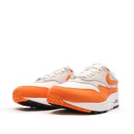 Baskets Blanches/Orange Femme Nike Air Max 1 vue 6