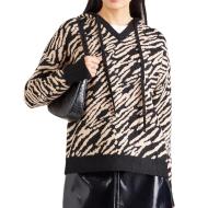 Pull Marron/Noir Homme Morgan MBANC pas cher