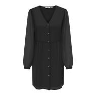 Robe Noir Femme Only Button