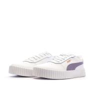 Baskets Blanches/Mauve Femme Puma Carina 2.0 vue 6