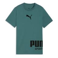T-shirt Vert/Noir Garçon Puma Sport Graphic pas cher