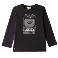 Tee-Shirt Noir Enfant/Garçon Catimini CR10194 pas cher