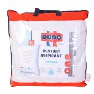 Oreiller Blanc Dodo Medium Confort Respirant 60x60cm pas cher