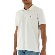 Polo Blanc Homme Calvin Klein Jeans Ss Monogram Pique pas cher