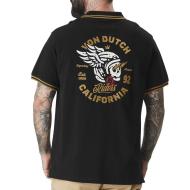 Polo Noir Homme Von Dutch RIDER vue 2