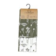 Set 2 Torchons Kaki Capucine 50x70cm pas cher