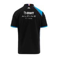 Polo Noir/Bleu Homme Kappa Acrem Alpine F1 vue 2