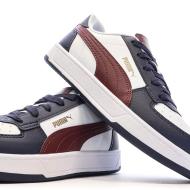 Baskets Blanches/Bordeaux/Noires Garçon Puma Caven vue 7