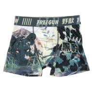 Boxer Gris à Imprimés Garçon Freegun POW pas cher