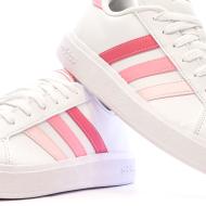Baskets Blanc/Rose Femme Adidas Grand Court Base 2.0 vue 7
