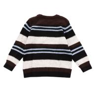 Pull Enfant Marron Blanc Catimini CR18084 vue 2