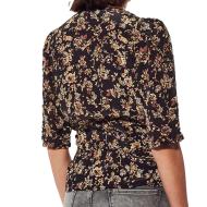 Blouse Fleurie Noir Femme Kaporal Naby vue 2