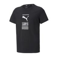 T-shirt Noir Garçon Puma Alpha pas cher