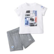 Ensemble Blanc/Gris Bébé Puma Bmw Mms Toddlr pas cher