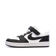 Baskets Noir/Blanc Garçon Nike Court Borough Low pas cher