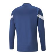 OM Sweat 1/4 de Zip Bleu Homme Puma Fleece 767 vue 2