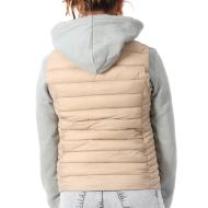 Doudoune sans manches Beige Femme Teddy Smith B-terry vue 2