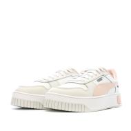 Baskets Blanches/Rose Femme Puma Carina vue 6