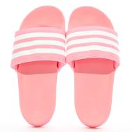 Claquettes Rose/Blanc Adidas Adilette Comfort vue 3