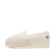 Espadrilles Ecru Femme Calvin Klein Jeans Flatform pas cher
