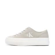 Baskets Beiges /Blanches Femme Calvin Klein Jeans Classic Cupsole Mg pas cher