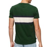 T-shirt Vert/Marine Homme Superdry M1011839A vue 2