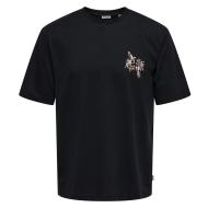 T-Shirt Noir/Rose Homme Only & Sons Tristan
