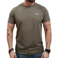 T-shirt Kaki Homme Pepe Jeans Original Basic