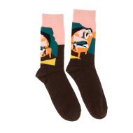 Chaussettes Rose/Vert Mixte Stella Green Penseur pas cher