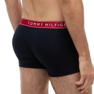 X3 Boxershorts Schwarz/Rot für Herren von Tommy Hilfiger Trunk Ansicht 3