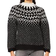 Pull Noir Femme Superdry Chunky Jacquard Crew