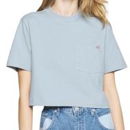 T-shirt Bleu Crop Femme Dickies Porterdale