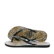 Tongs Noir à Motifs Femme Havaianas Slim Leopard pas cher