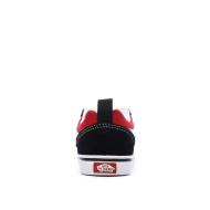Baskets Noir/Rouge Enfant Vans Knu Skool Elastic vue 3