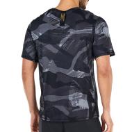 T-shirt de Sport Noir/Gris Homme Nike Miler Camo10 vue 2
