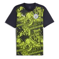 Manchester City Maillot Pré-Match Noir/Jaune Homme Puma pas cher