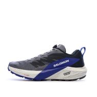 Chaussures de Trail Gris/Bleu Homme Salomon Sense Ride 5 pas cher