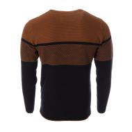 Pull Marron/Marine Homme RMS26 60963 vue 2