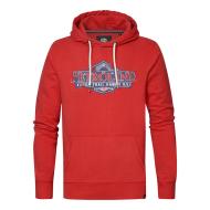 Sweat à Capuche Rouge Homme Petrol Industries Hooded 1040 pas cher