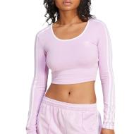 T-Shirt Rose Femme Adidas 3s Crop pas cher