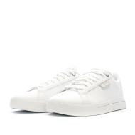 Baskets Blanc/Rose Femme Adidas Court Silk vue 6