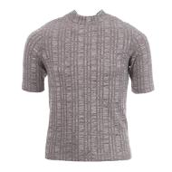 T-shirt côtelé Gris Fille Teddy Smith Tarana