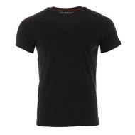 T-shirt Noir Homme Schott O Neck Basic pas cher